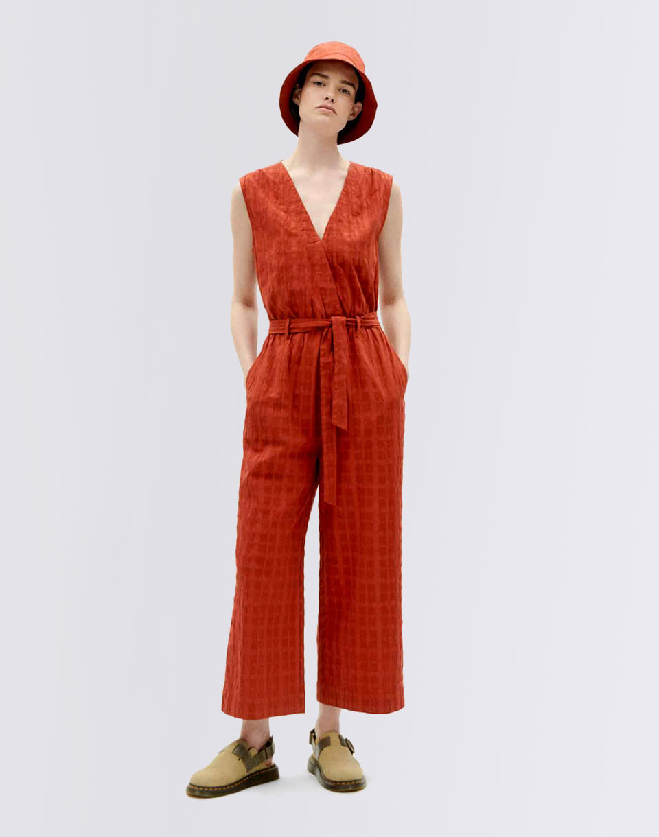 Orangered Cuadrito Winona Jumpsuit