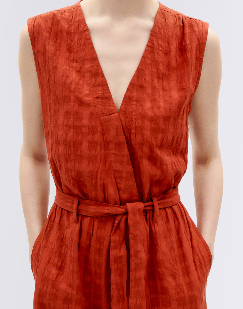 Orangered Cuadrito Winona Jumpsuit