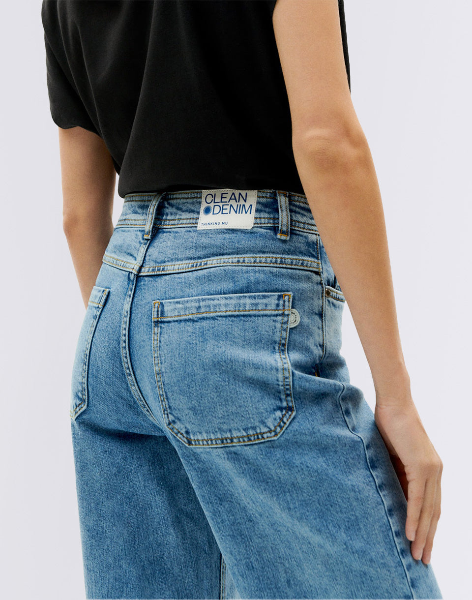 Light Clean Denim Theresa Pants