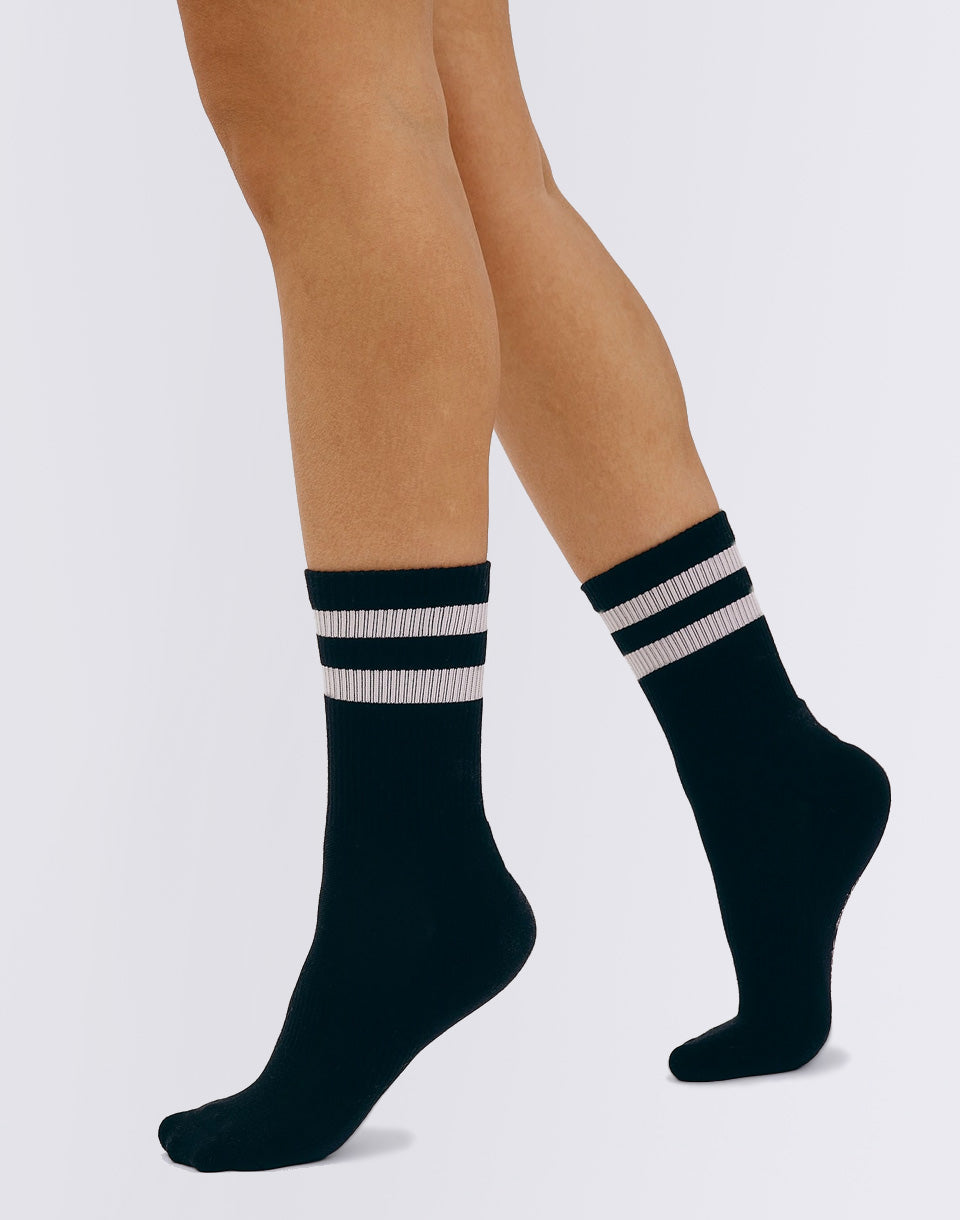 Core Stripe Crew Socks 2-pack