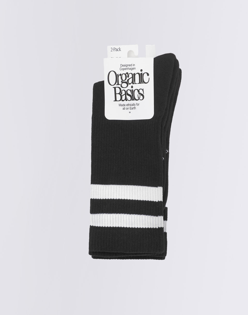 Core Stripe Crew Socks 2-pack