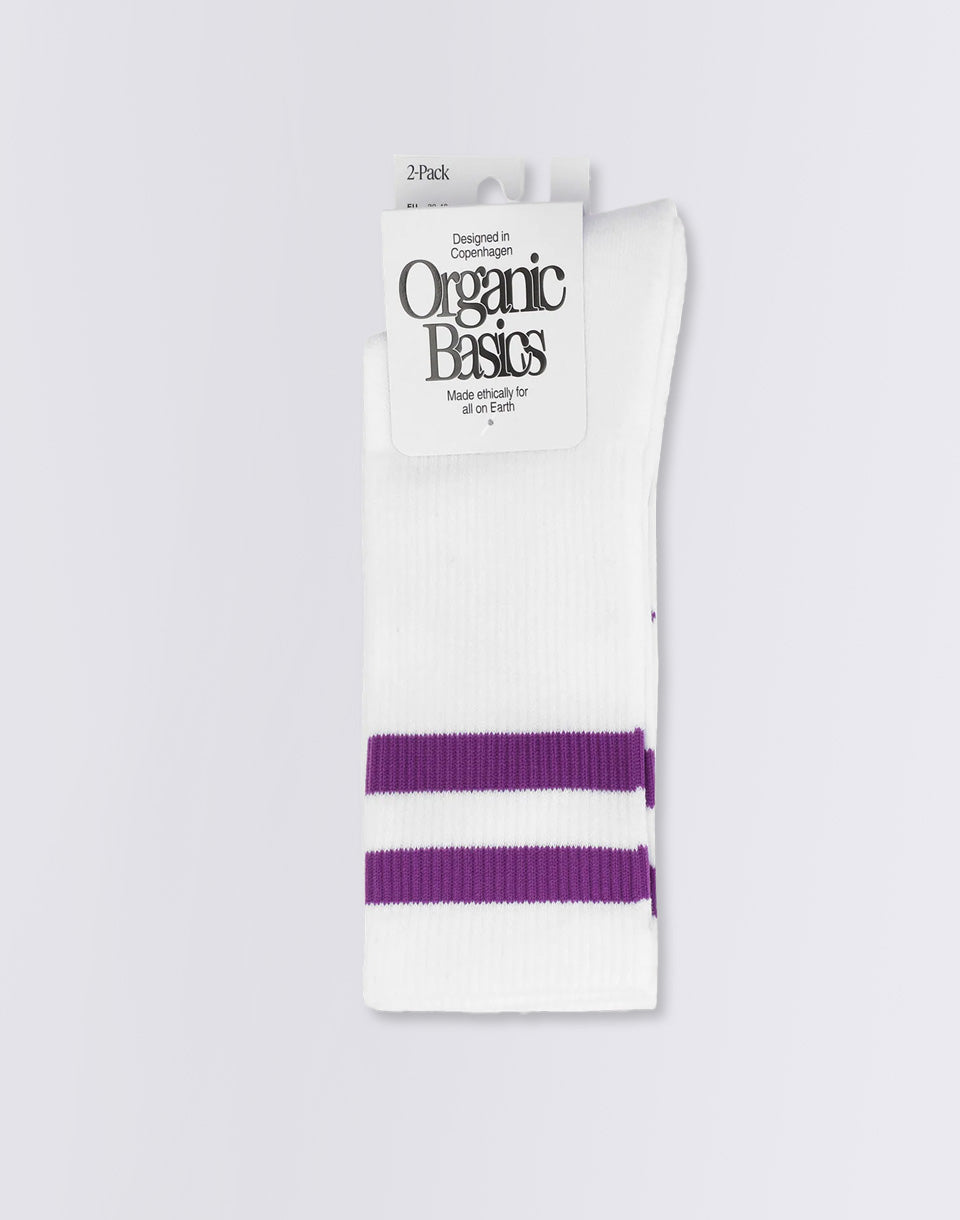 Core Stripe Crew Socks 2-pack