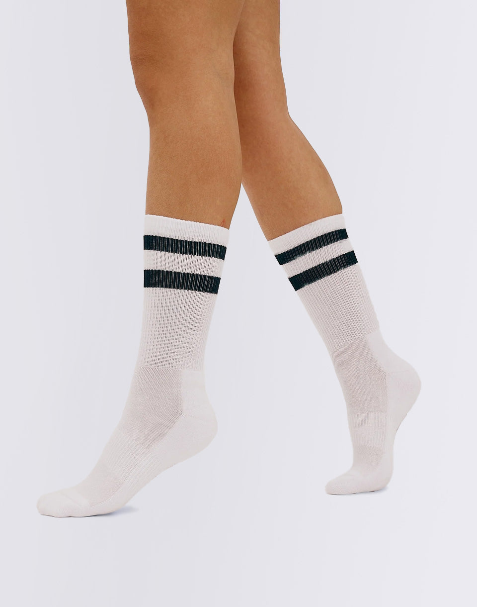 Core Stripe Crew Socks 2-pack