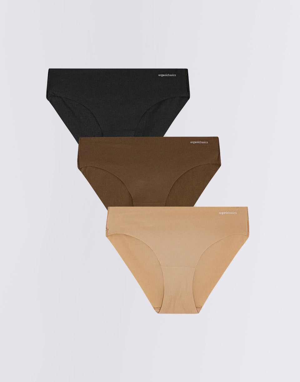 Naked Rib Briefs 3-pack