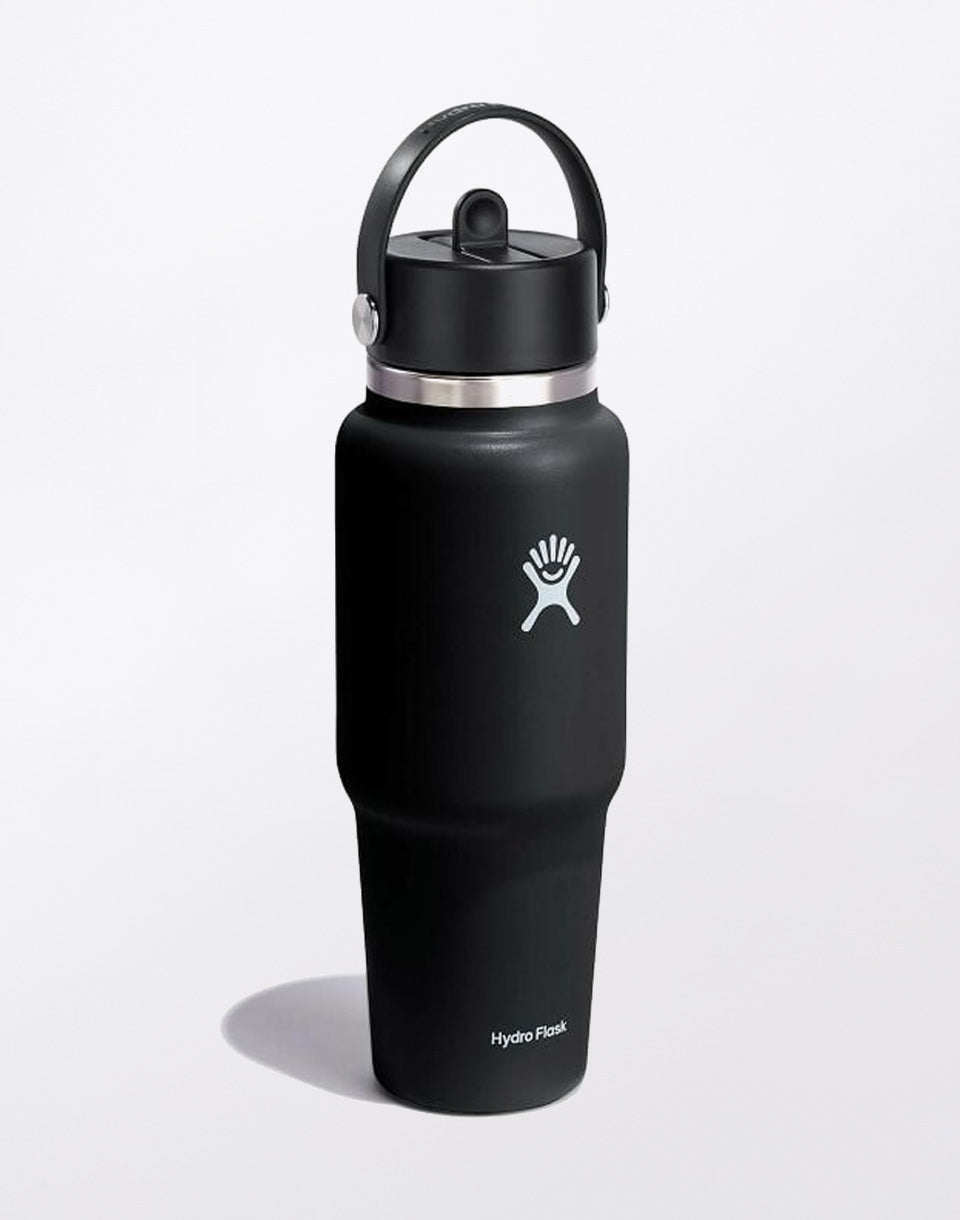 Wide Mouth Travel Bottle with Flex Straw Cap 32 oz (946 ml)