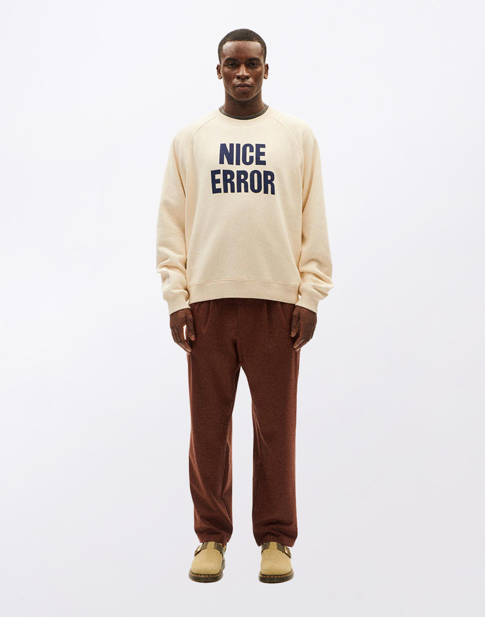 Winter White Nice Error Sweatshirt