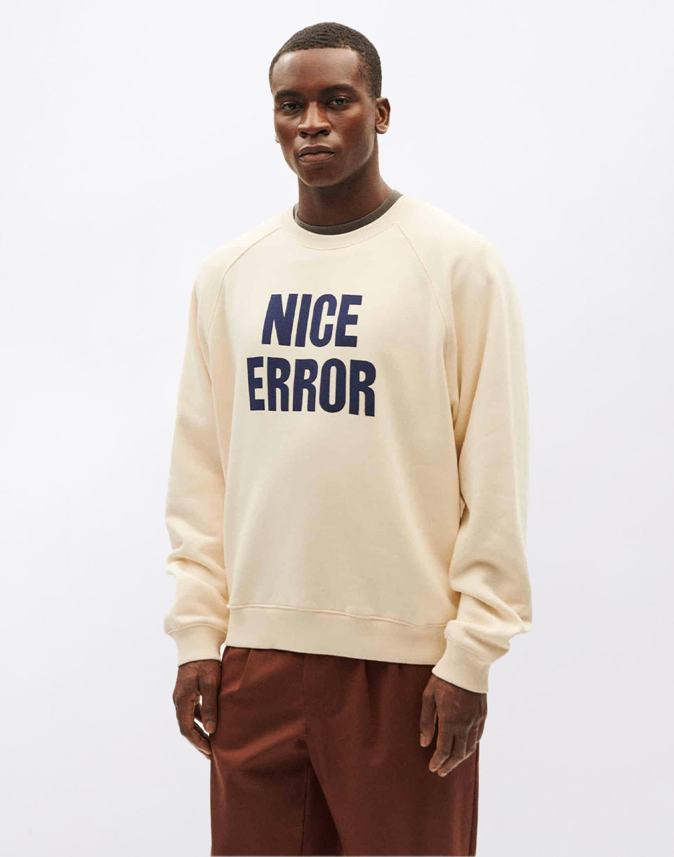 Winter White Nice Error Sweatshirt