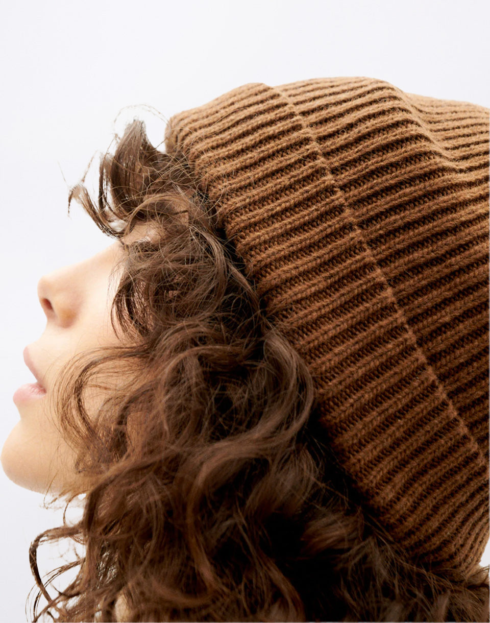 Brown Amor Beanie