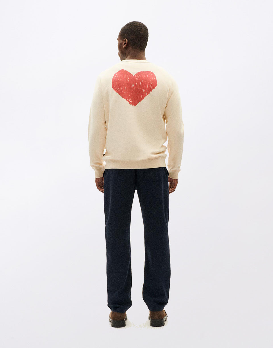 Winter White Heart Sweatshirt