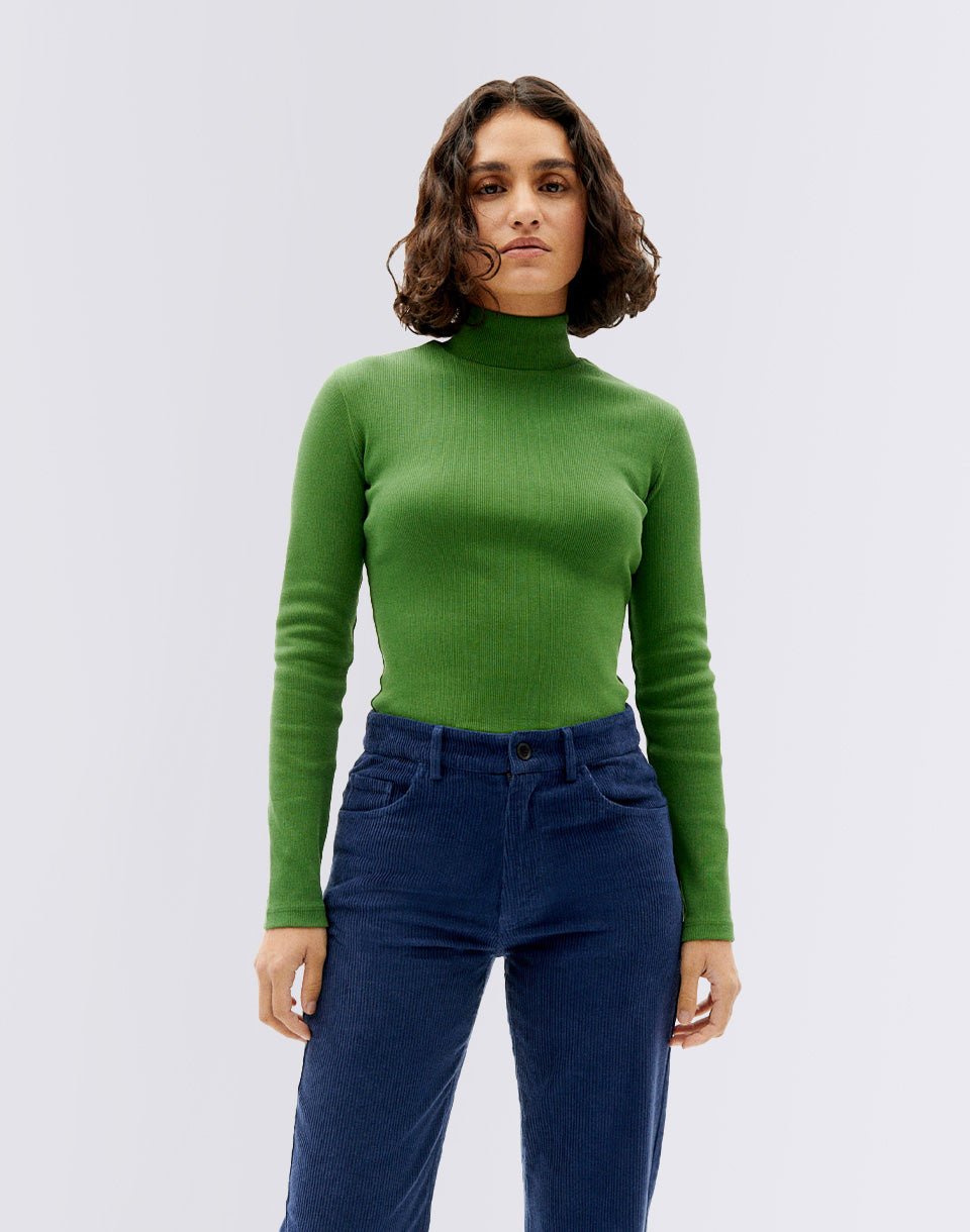 Garden Green Rib Aine L/S Top