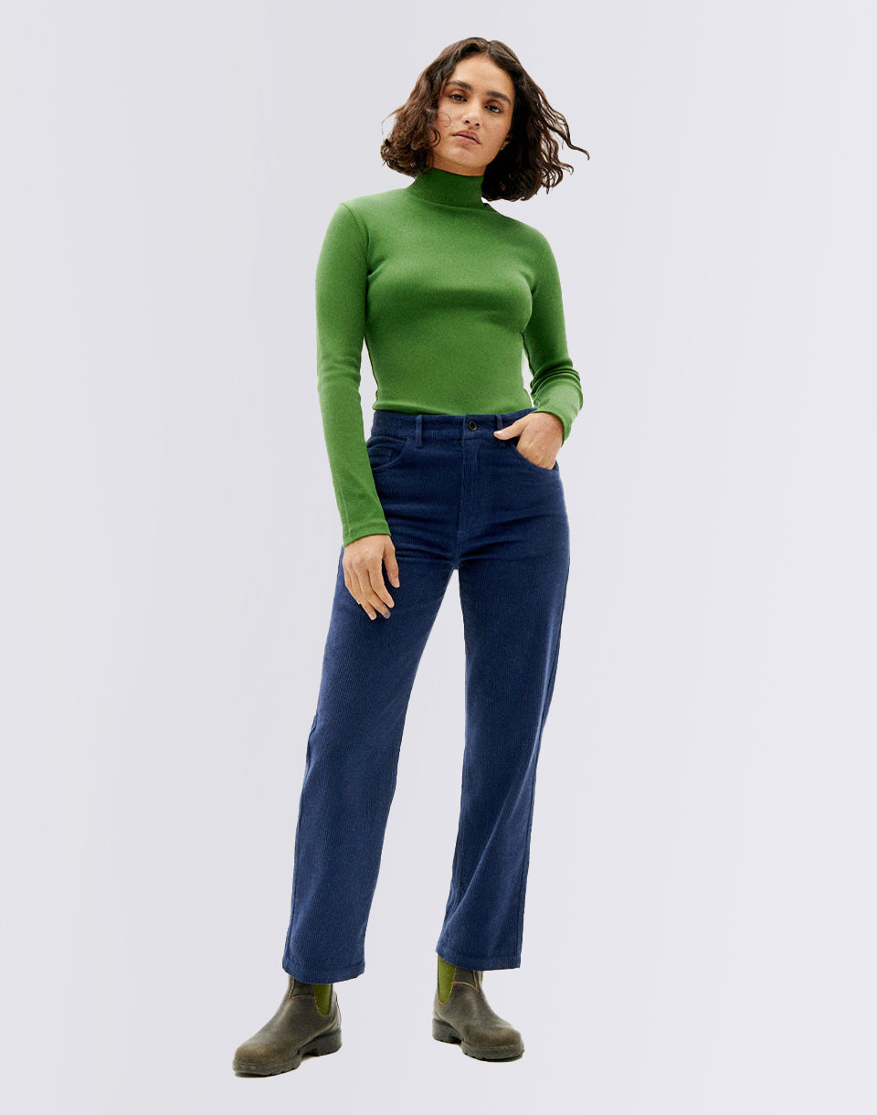 Garden Green Rib Aine L/S Top