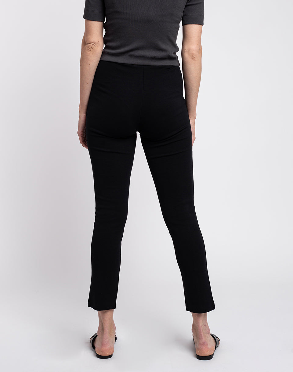 Stevie Organic Cotton Interlock Vented Straight Leg Pants