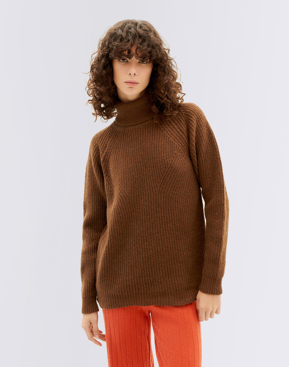 Brown Matilda Knitted Sweater