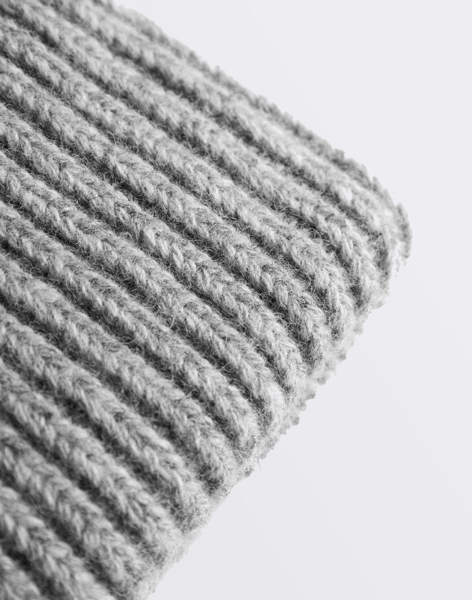 Low Wool Rib Beanie