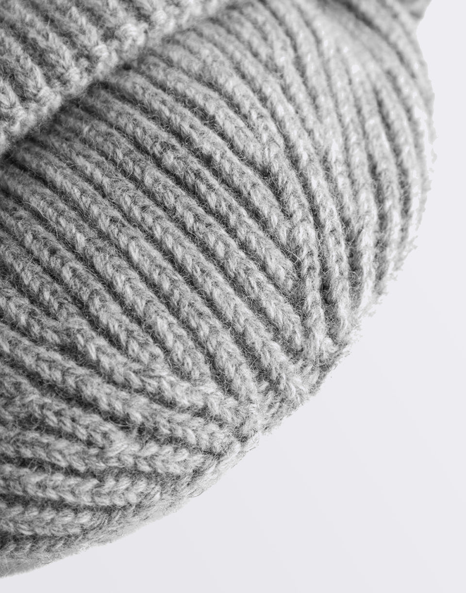 Low Wool Rib Beanie