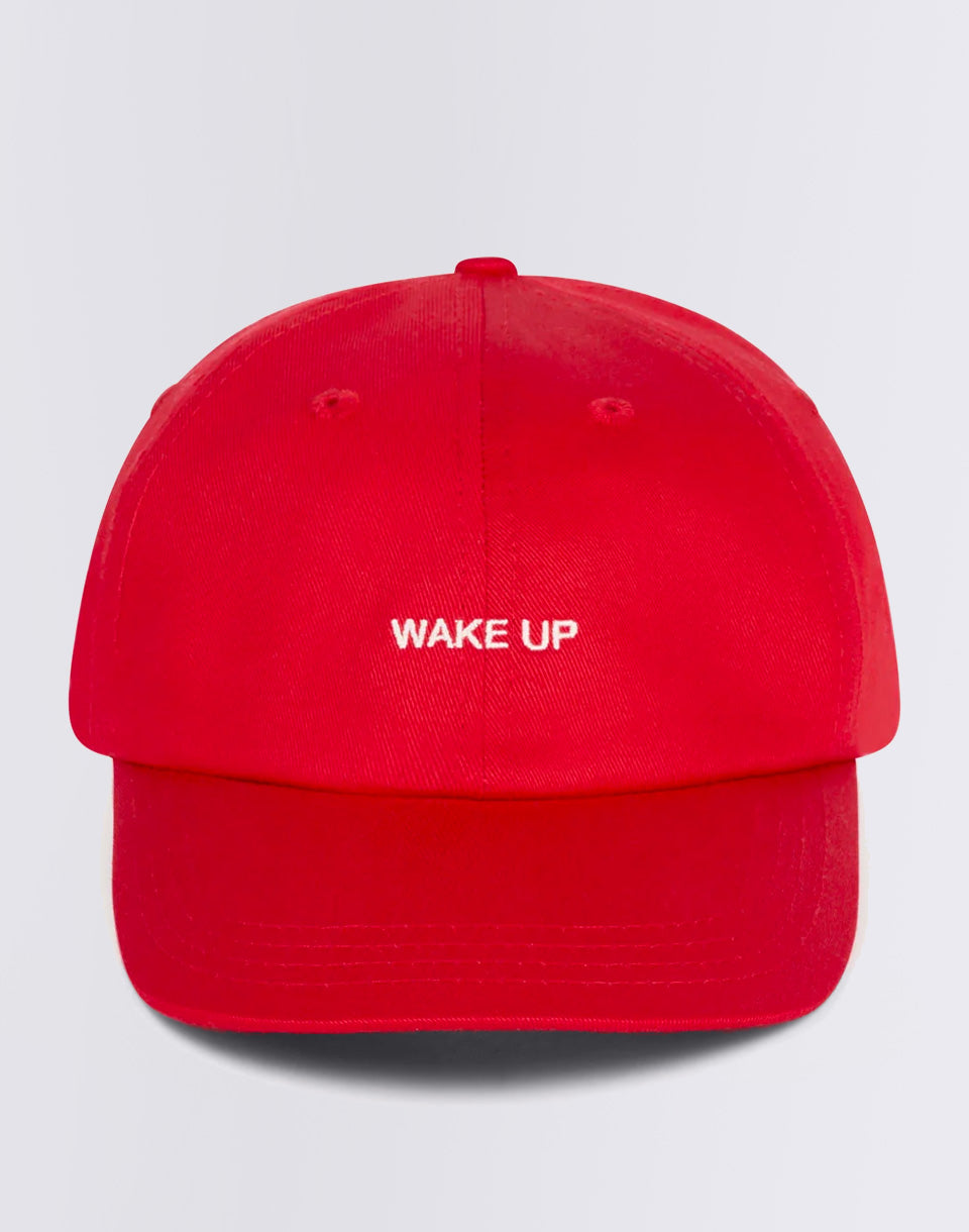 Red Wake Up Chris Cap