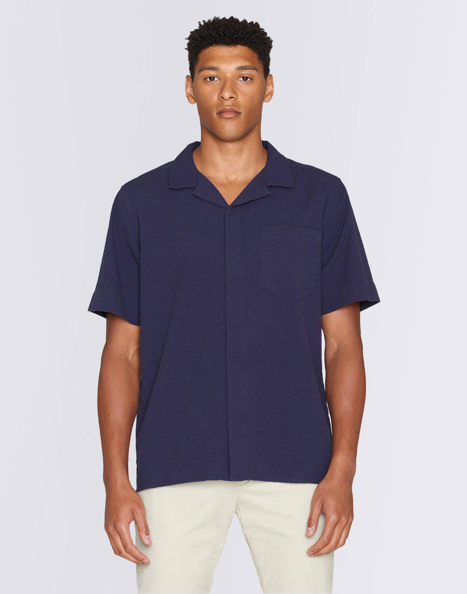 Box Short Sleeve Seersucker Shirt