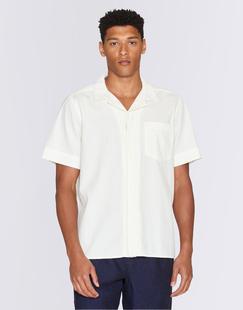 Box Short Sleeve Seersucker Shirt