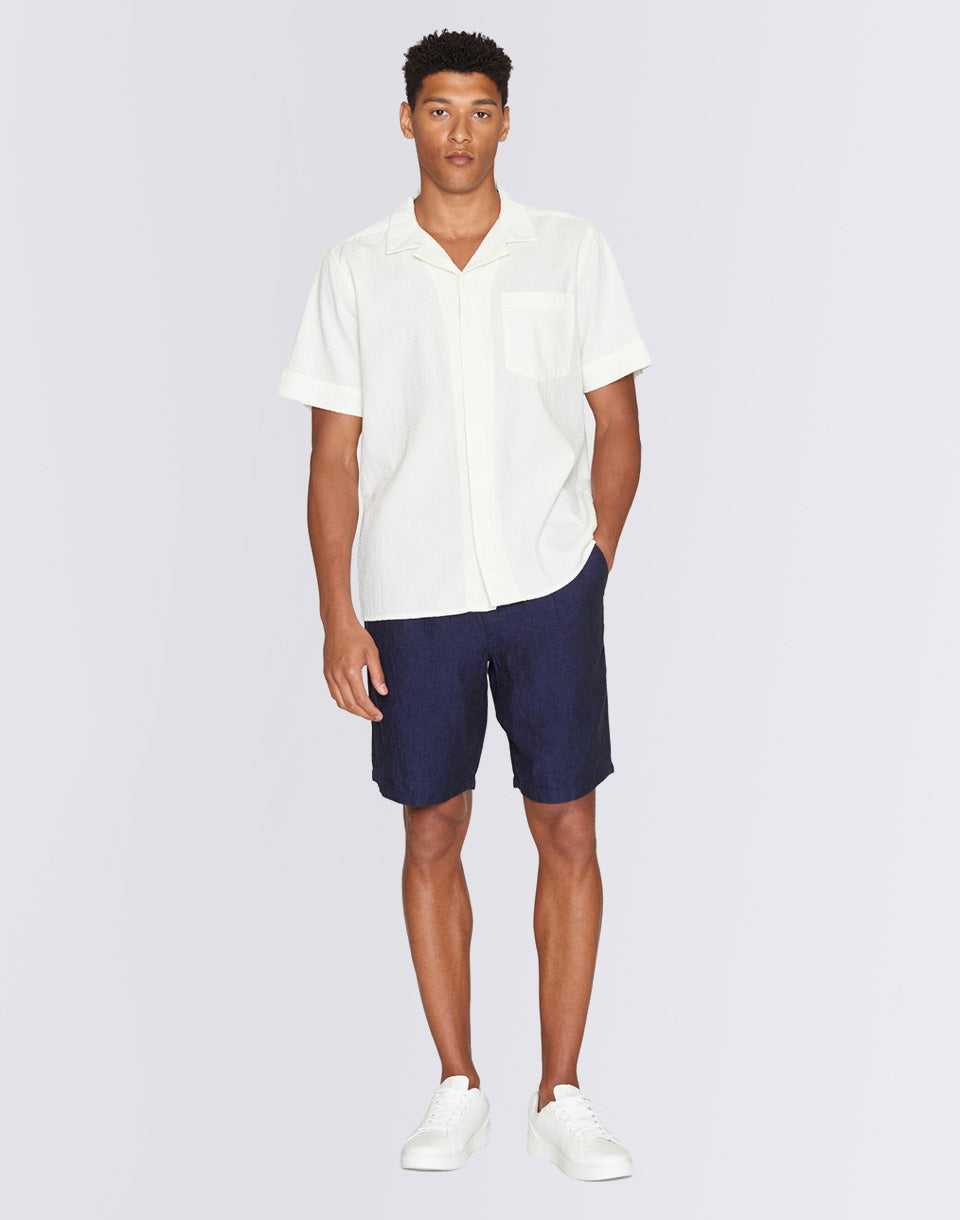 Box Short Sleeve Seersucker Shirt