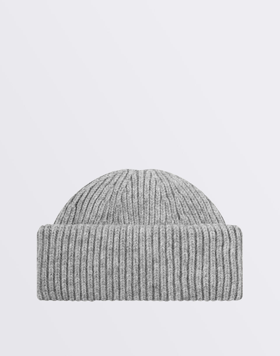 Low Wool Rib Beanie